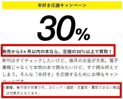 買取王子の本好き応援キャンペーン